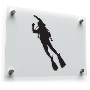 Scuba Diver Silhouette Sticker