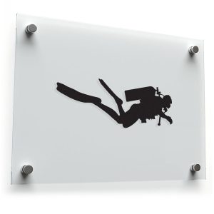 Scuba Diver Silhouette Sticker