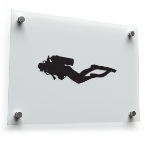 Scuba Diver Silhouette Sticker
