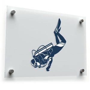 Scuba Diver Silhouette Sticker