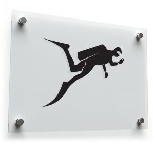 Scuba Diver Silhouette Sticker