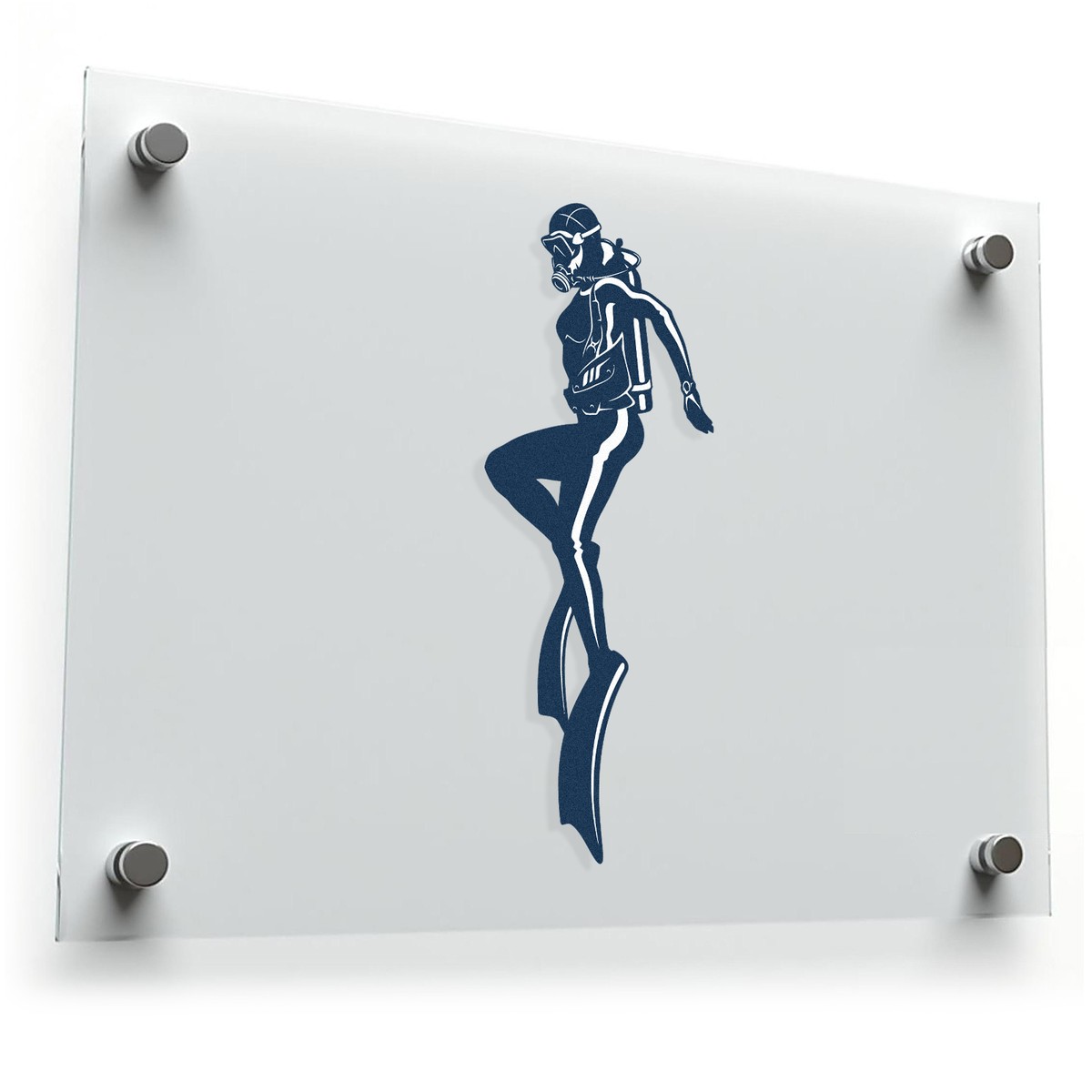 Scuba Diver Silhouette Sticker 3 Scuba Diver Silhouette Sticker
