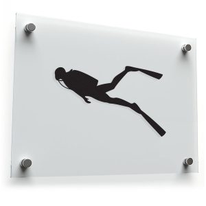Scuba Diver Silhouette Sticker