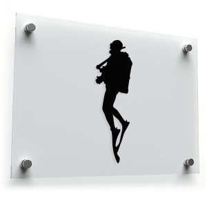 Scuba Diver Silhouette Vinyl Decal