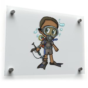 Scuba Diver Vinyl Decal