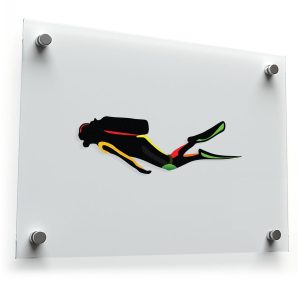 Scuba Diver Vinyl Sticker