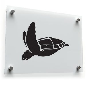 Sea Turtle Silhouette Vinyl Sticker