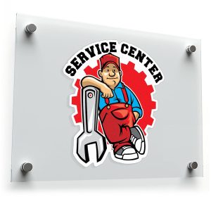 Service Center Sticker