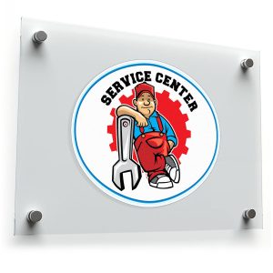 Service Center Vinyl Sticker