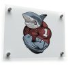 Shark Muscle Vinyl Sticker 1
