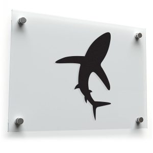 Shark Silhouette Design Sticker
