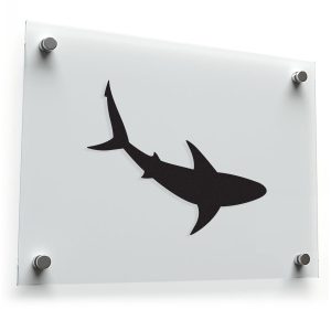 Shark Silhouette Sticker