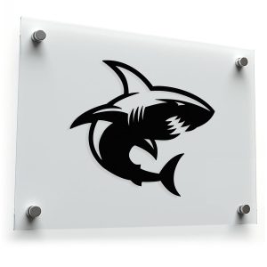 Shark Silhouette Sticker
