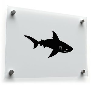 Shark Silhouette Sticker