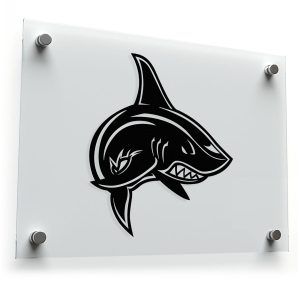 Shark Silhouette Sticker
