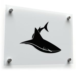 Shark Silhouette Vinyl Decal