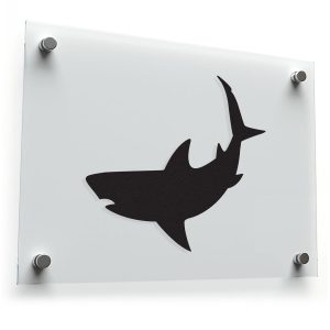 Shark Silhouette Vinyl Sticker