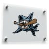 Shark with Bat Sticker