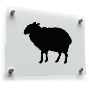 Sheep Silhouette Sticker