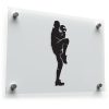 Silhouette Baseball Pitcher Sticker
