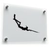 Silhouette Spearfishing Diver Sticker