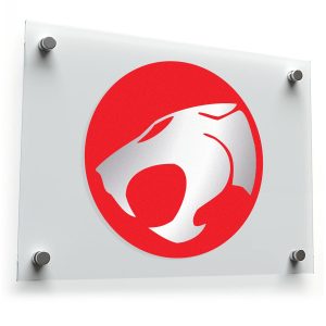 Silver Panther Head Vinyl Decal