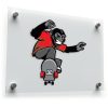 Skateboarding Monkey Sticker