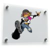 Skateboarding Monkey Sticker 1