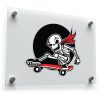 Skateboarding Skeleton Vinyl Sticker 1