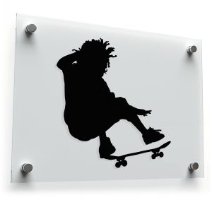 Skater Silhouette Sticker