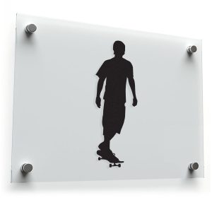 Skater Silhouette Sticker