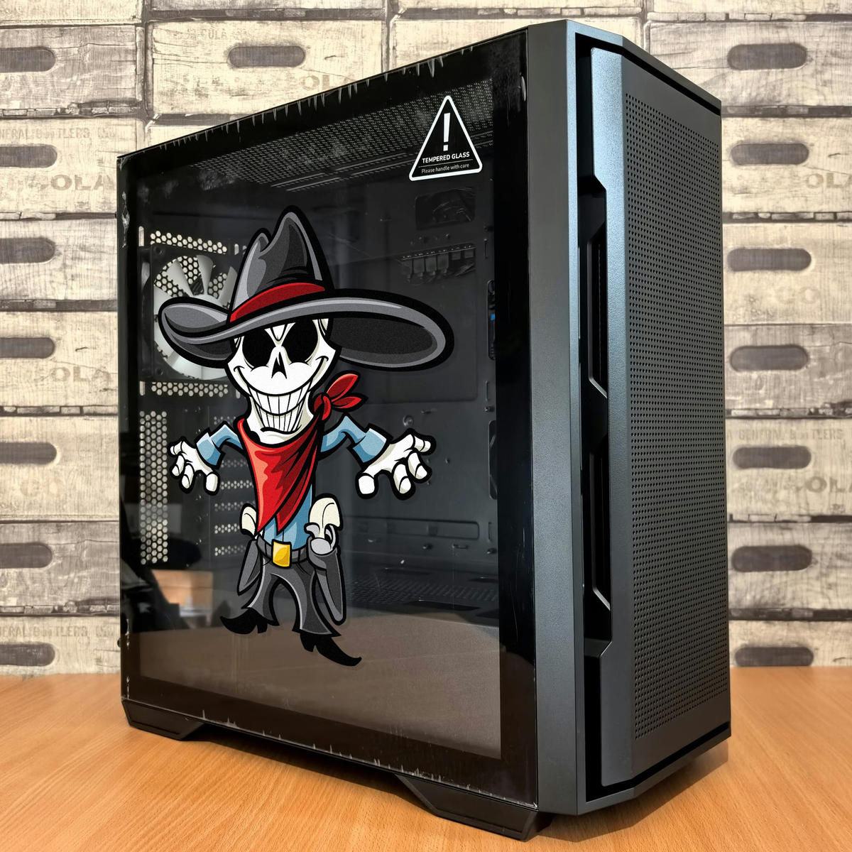 Skeleton Cowboy Vinyl Sticker 6 Skeleton Cowboy Vinyl Sticker - Image 4