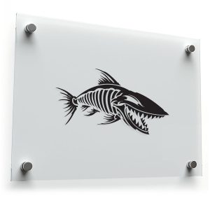 Skeleton Fish Decal