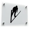 Ski Jumper Silhouette Sticker
