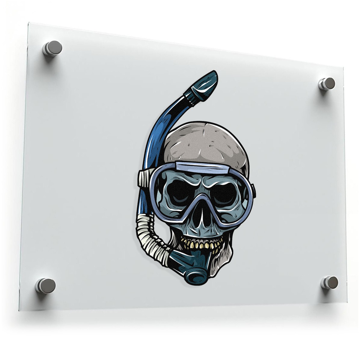 Skull Diver Decal 3 Skull Diver Decal