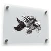 Skull Fish Vinyl Sticker