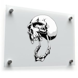 Skull Illustration Vinyl Sticker