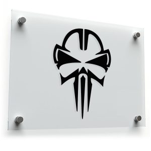 Skull Mask Silhouette Sticker