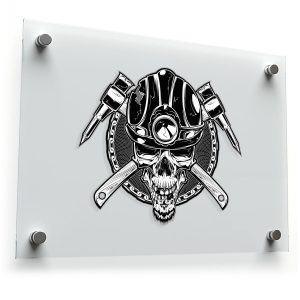 Skull Miner Sticker
