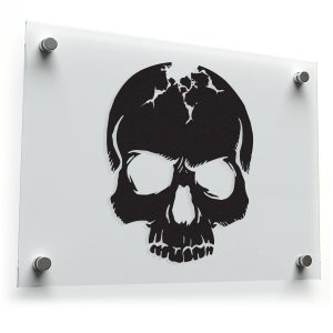 Skull Silhouette Vinyl Sticker