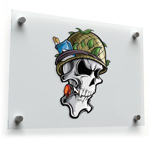 Skull Soldier Sticker