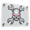Skull Wrench Crossbones Sticker 1