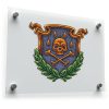 Skull and Crossbones Shield Sticker