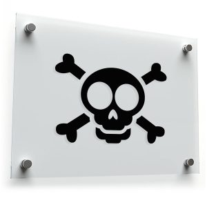 Skull and Crossbones Vinyl Sticker