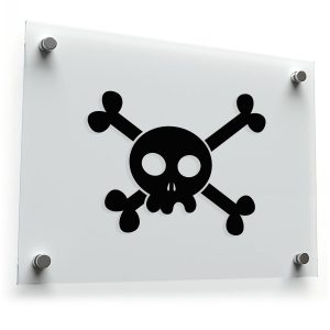 Skull and Crossbones Vinyl Sticker