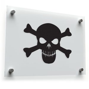 Skull and Crossbones Vinyl Sticker
