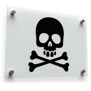 Skull and Crossbones Vinyl Sticker