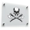 Skull and Crossed Axes Sticker
