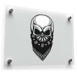Skull with Bandana Sticker