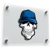 Skull with Blue Cap Sticker 1
